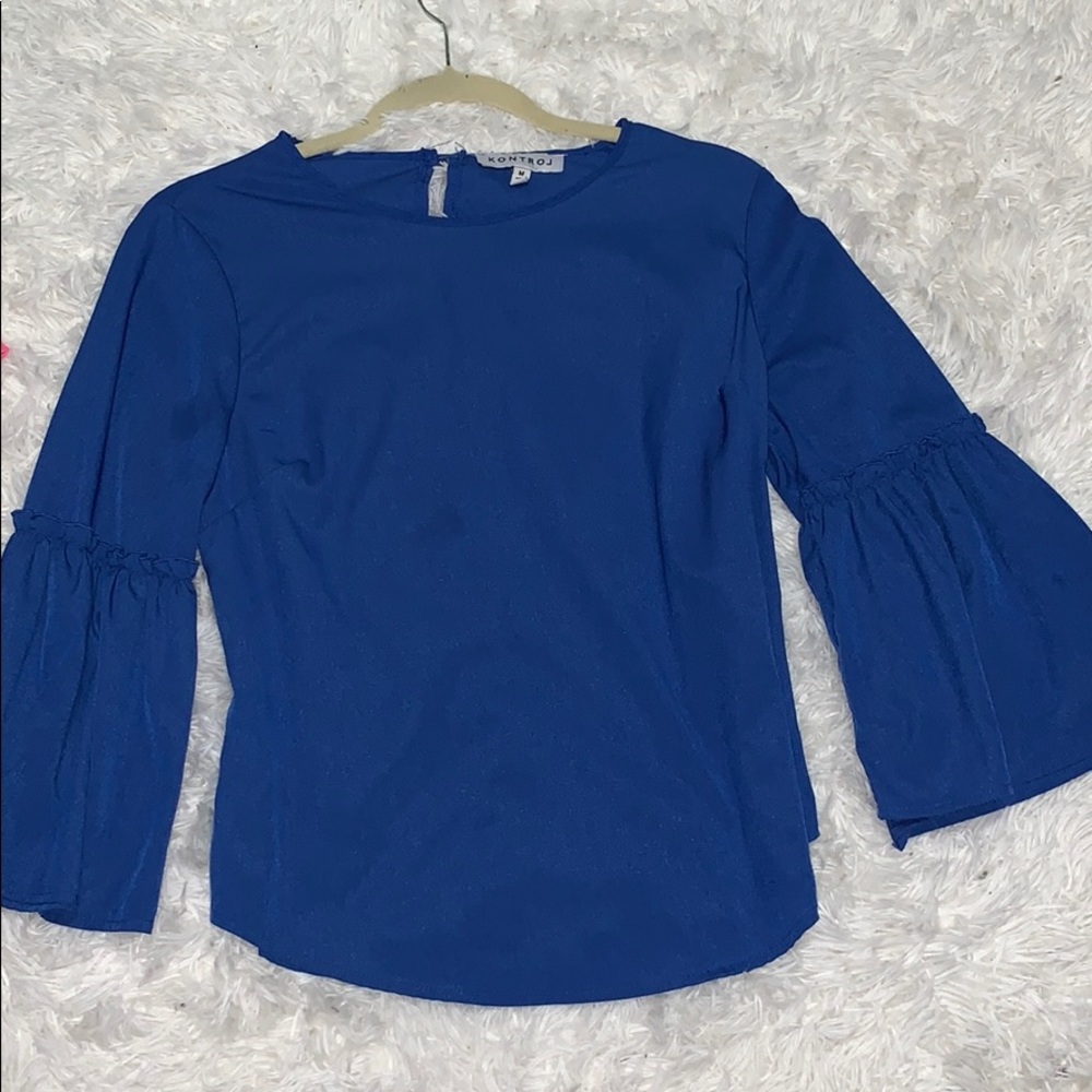 Royal blue blouse